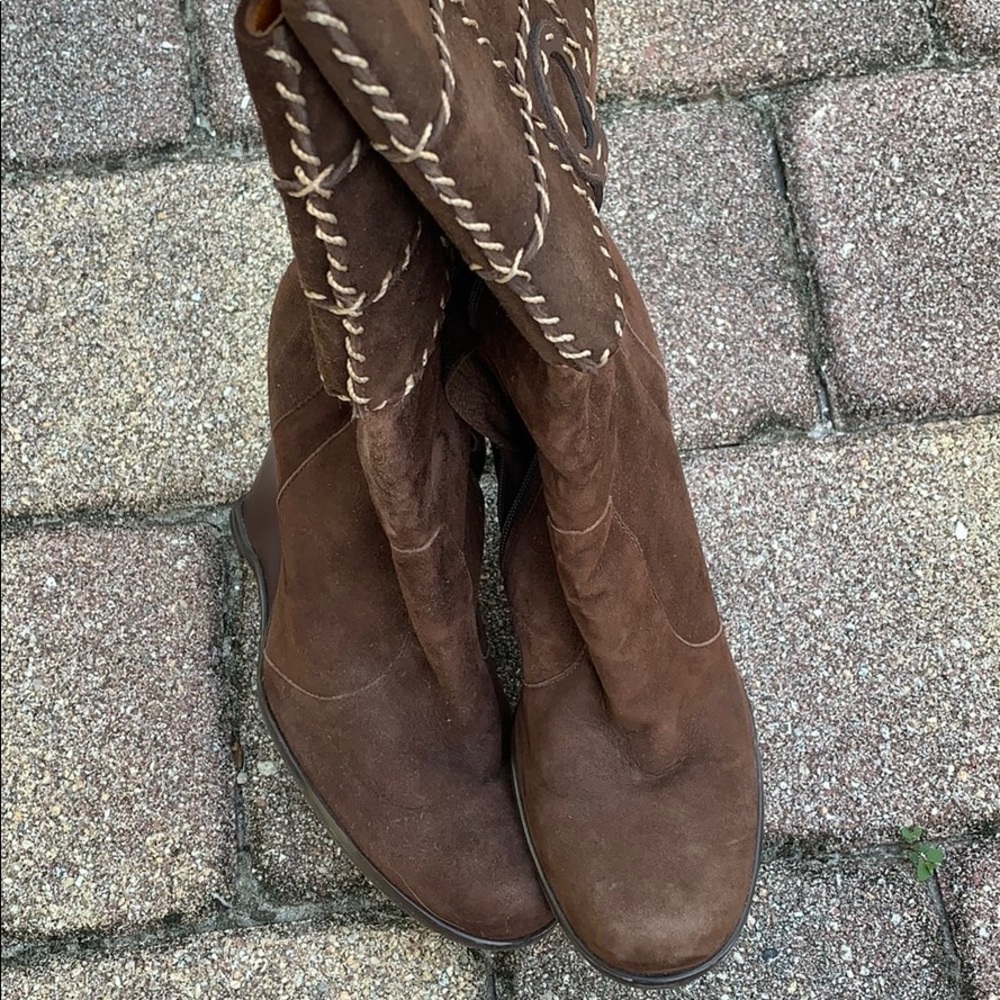 Vince Camuto Patchwork Suede Boots - image 2